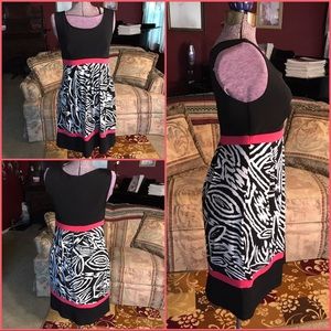 Enfocus Studio, Zebra &Pink Summer Dress, Size 4👗